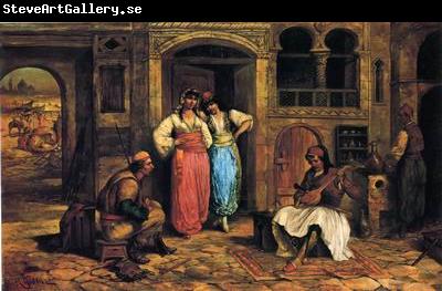 unknow artist Arab or Arabic people and life. Orientalism oil paintings 598
